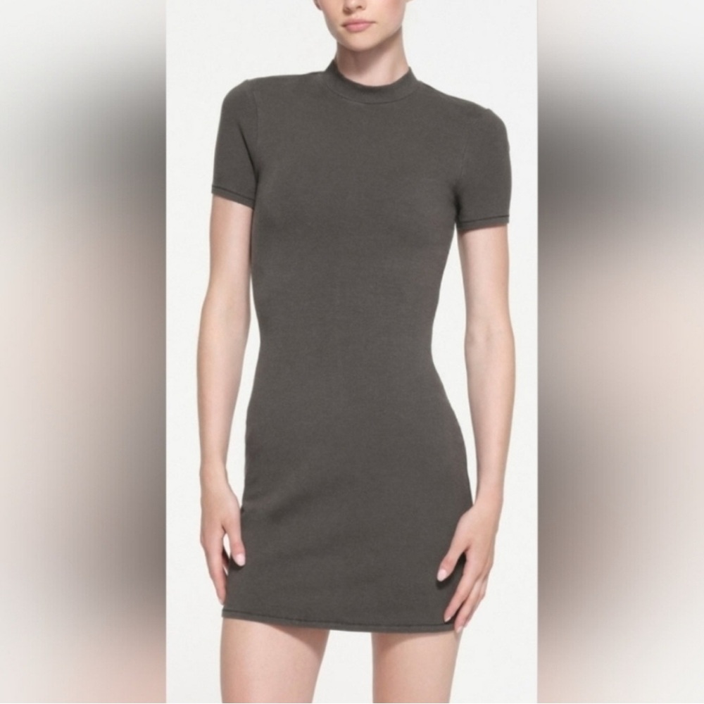 SKIMS Mock Neck Mini Dress NWT